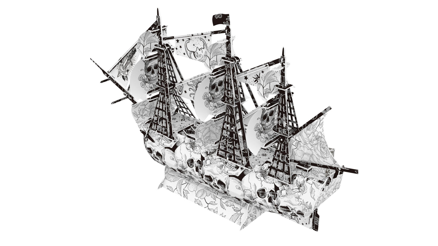 H.M.S Victory 3D Colour Me Puzzle Kit