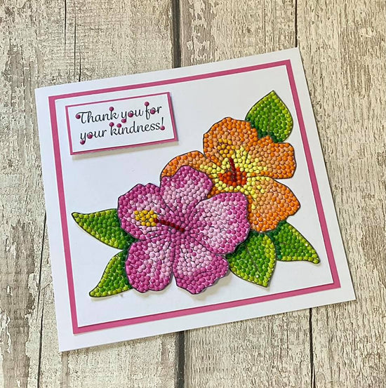 Hibiscus Wishes Crystal Art A6 Stamp Set