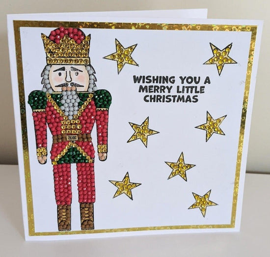 Crystal Art A6 Stamp Set - Nutcracker King Card