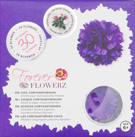 Flower Making Kit - Chic Chrysanthemums - PURPLE