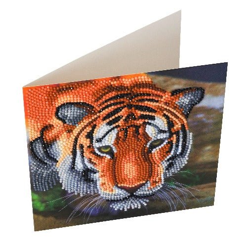 "Tiger" Crystal Art Card Kit