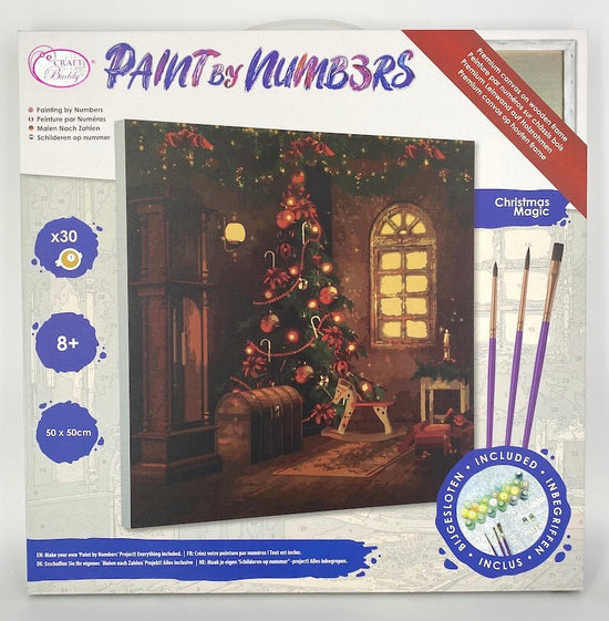 "Christmas Magic" Paint By Numb3rs Kit 50x50cm