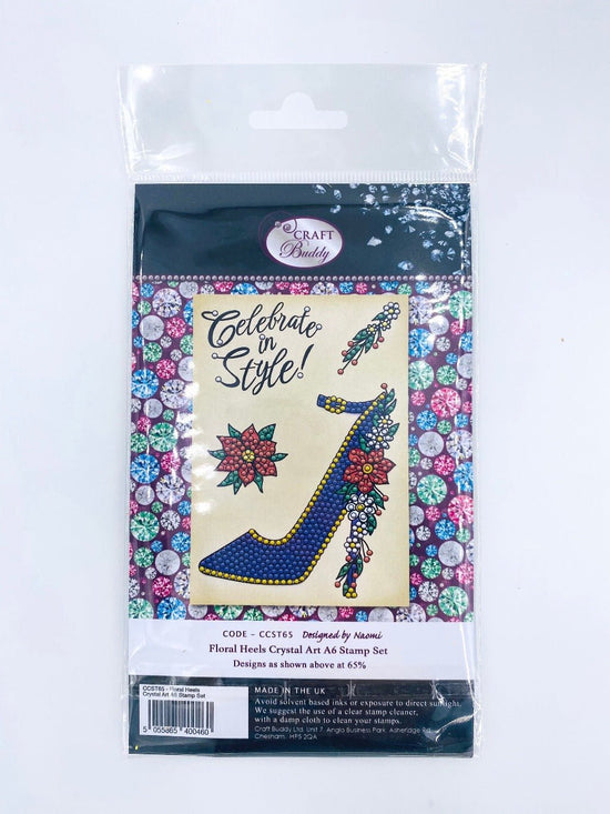 Crystal Art A6 Stamp Set - Floral Heels