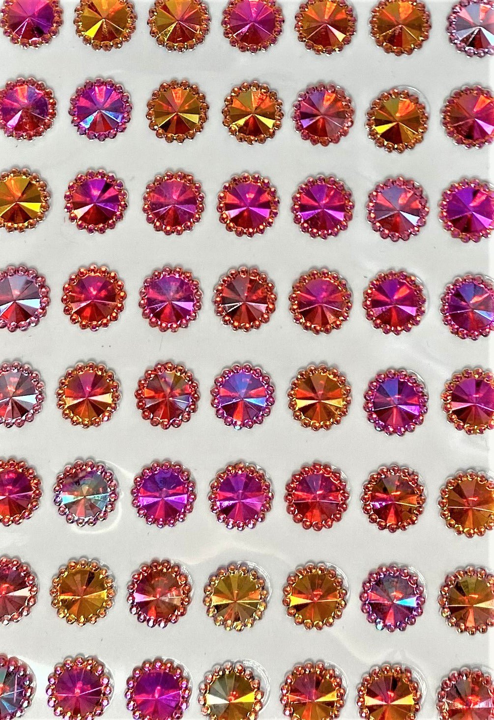 14 Packs of 8mm Aurora Borealis Beaded Gems