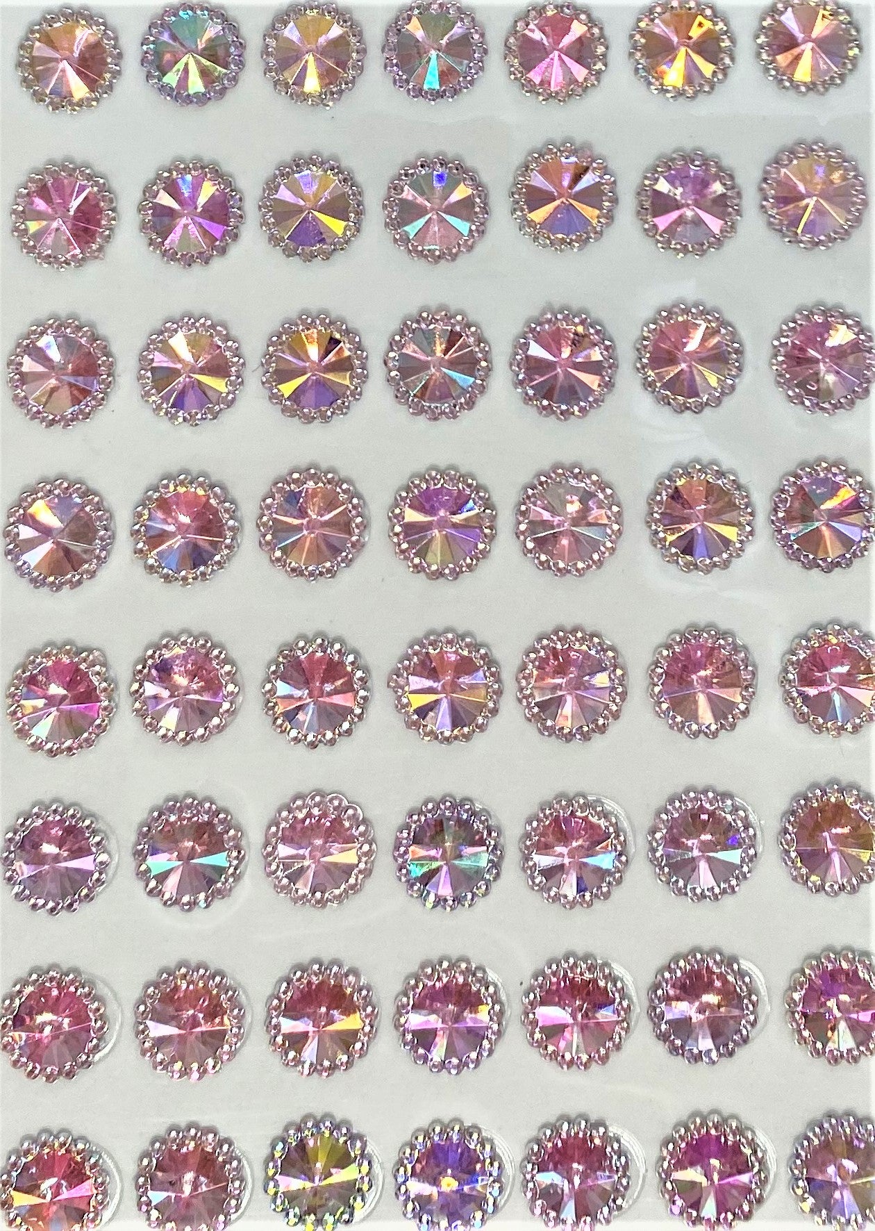 14 Packs of 8mm Aurora Borealis Beaded Gems