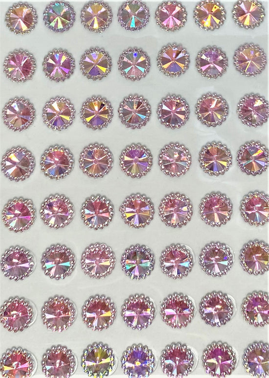 14 Packs of 8mm Aurora Borealis Beaded Gems