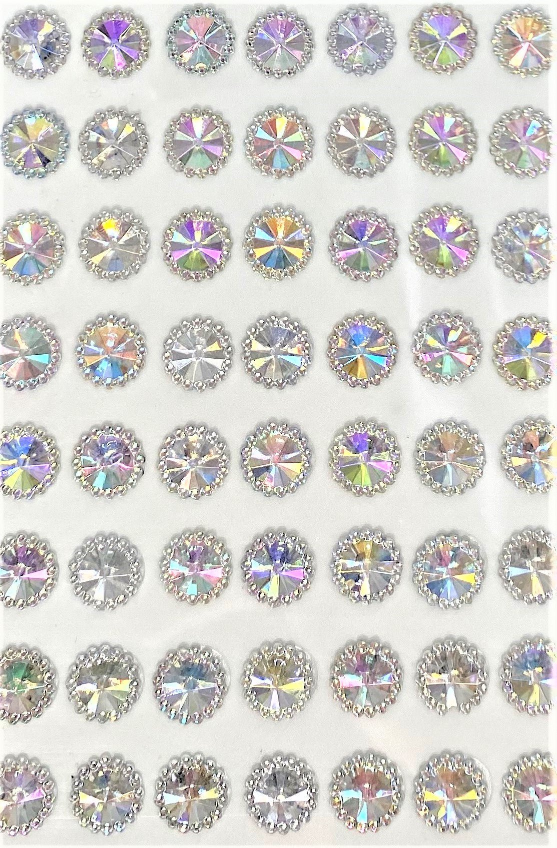 14 Packs of 8mm Aurora Borealis Beaded Gems