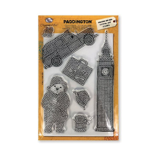 Paddington Bear Crystal Art A5 Stamp Set - Visiting Big Ben