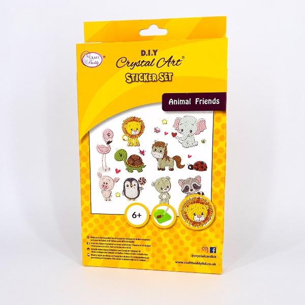 "Animal Friends" Crystal Art Sticker Set