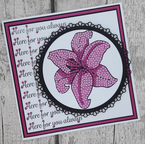 Luminous Lily Crystal Art A6 Stamp Set