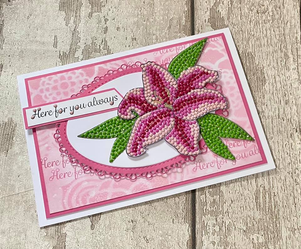 Luminous Lily Crystal Art A6 Stamp Set