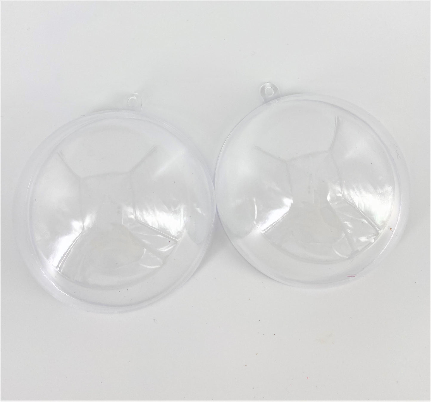 Set of 5 Clear Hanging Baubles - 8cm