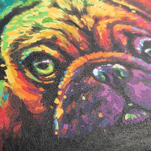 "Pup's Dream" Paint by Numb3rs 30x40cm Framed Kit - Close Up