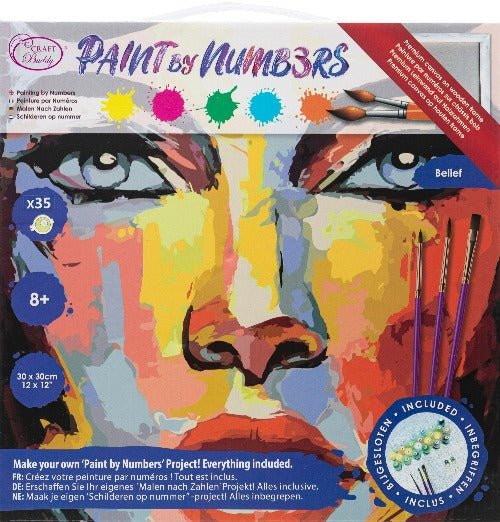 "Belief" 30x30cm Paint By Numb3rs Kit - Front Packaging