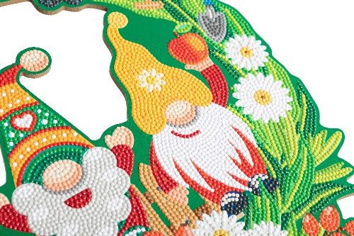 Crystal Art 40cm Garden Gnome Wreath
