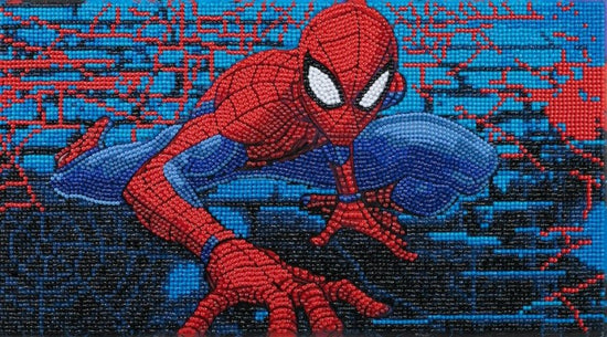 "Spiderman" MARVEL Crystal Art Canvas Kit 22x40cm