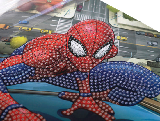 Spiderman 18x18cm Crystal Art Card