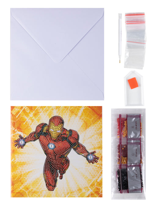 Ironman 18x18cm Crystal Art Card