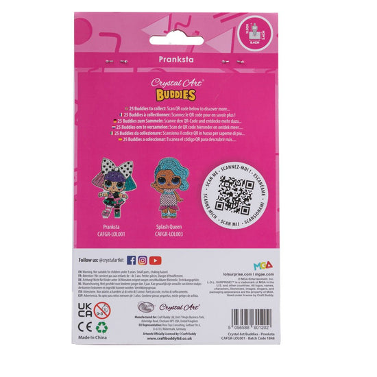 Pranksta LOL crystal art buddy back packaging