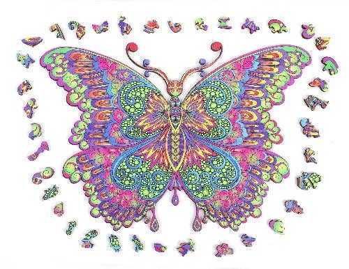 Craft Buddy A3 Wooden Puzzle - BUTTERFLY