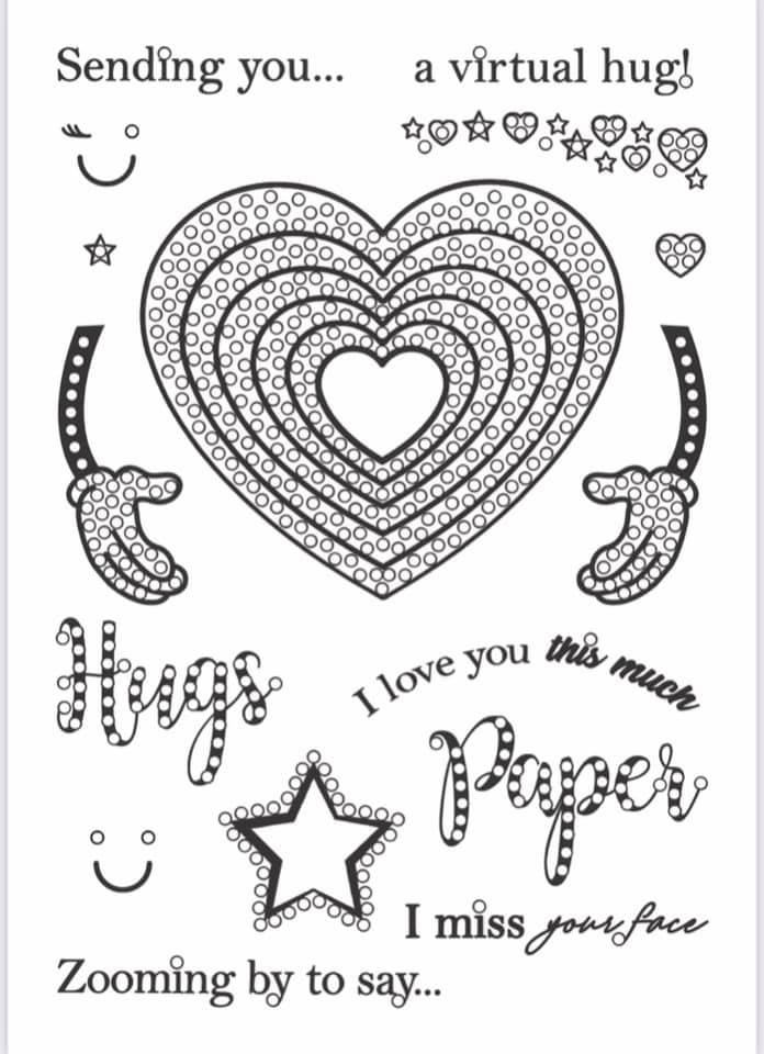 Craft Buddy Paper Hugs A5 Clear Stamps
