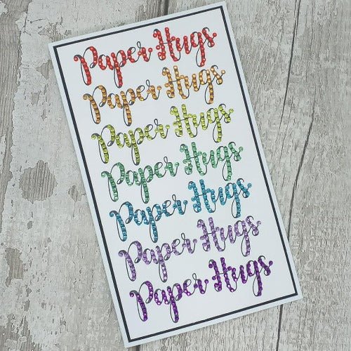Craft Buddy Paper Hugs A5 Clear Stamps