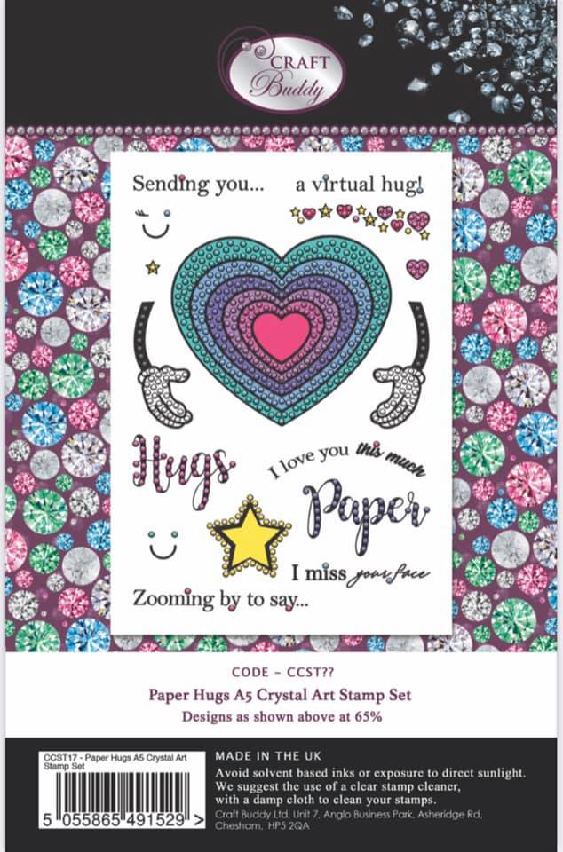 Craft Buddy Paper Hugs A5 Clear Stamps