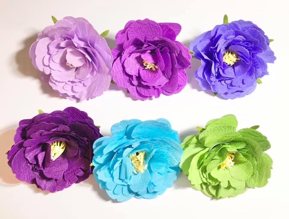 Craft Buddy Crepe Paper Assortment set of 6 - Purple Haze