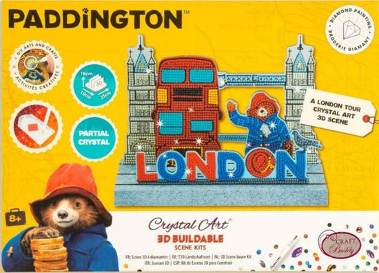 London Tour with Paddington Crystal Art 3D Scene