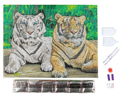 "Tigers" 40x50cm Crystal Art Kit