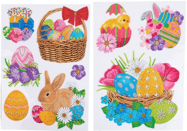 Crystal Art Wall Sticker Sheets Bumper Kit Set of 5 - Easter