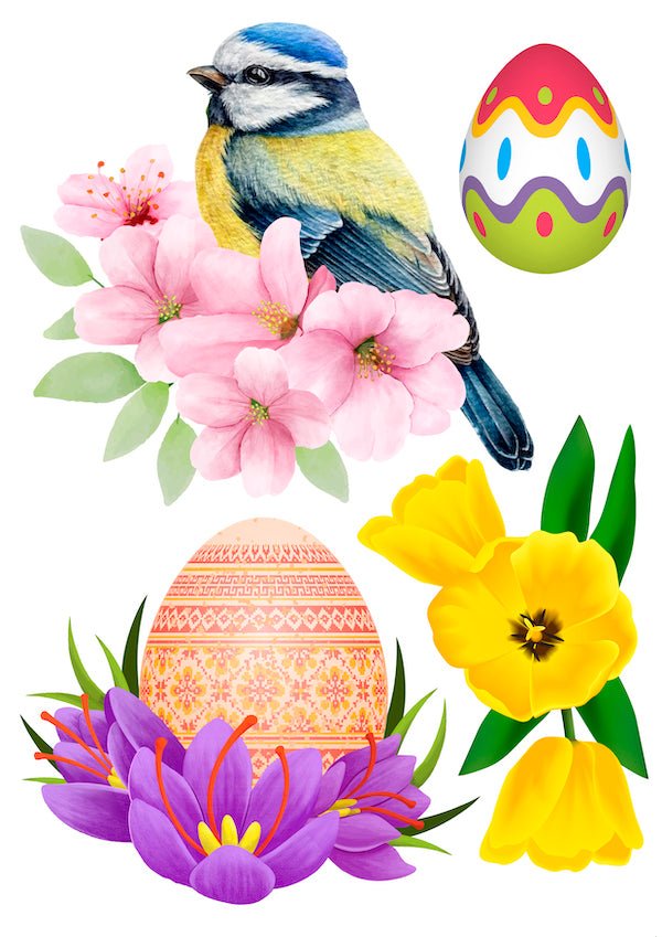 Crystal Art Wall Sticker Sheets Bumper Kit Set of 5 - Easter