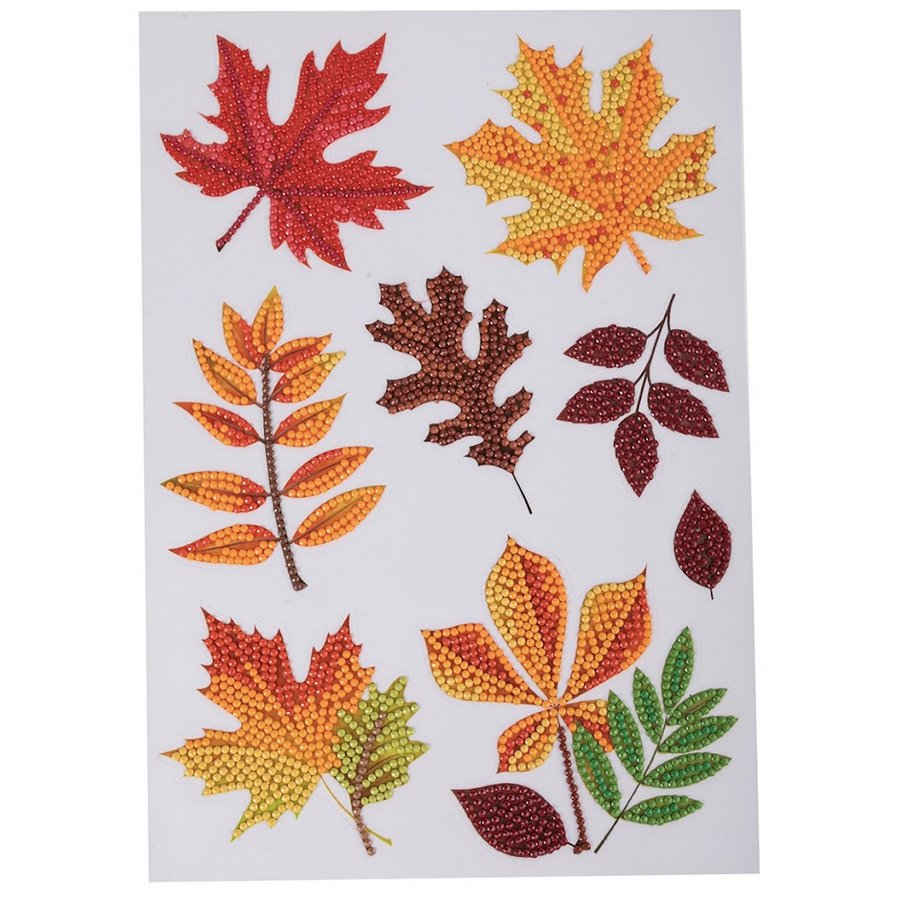 Autumn crystal art wall stickers set 2