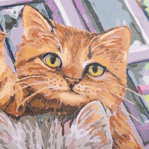 "Hello Kittens" Paint by Numb3rs 30x40cm Framed Kit - Close Up