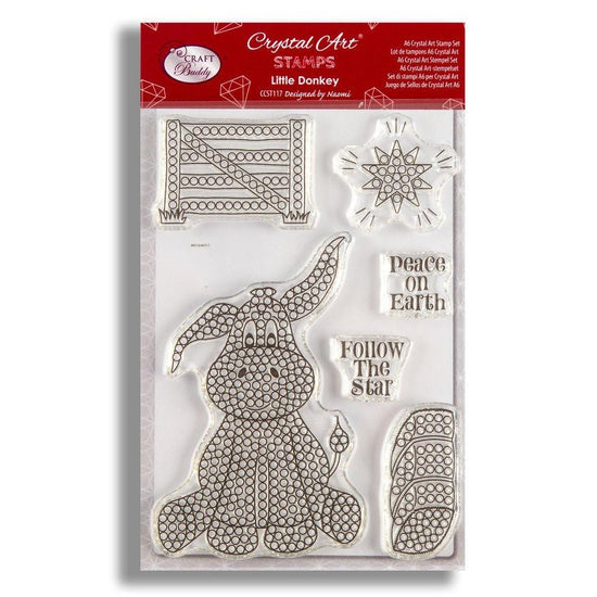 Crystal Art A6 Stamp Set - Little Donkey