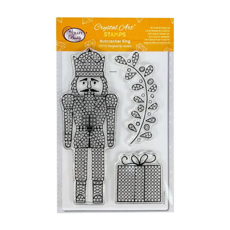 Crystal Art A6 Stamp Set - Nutcracker King front