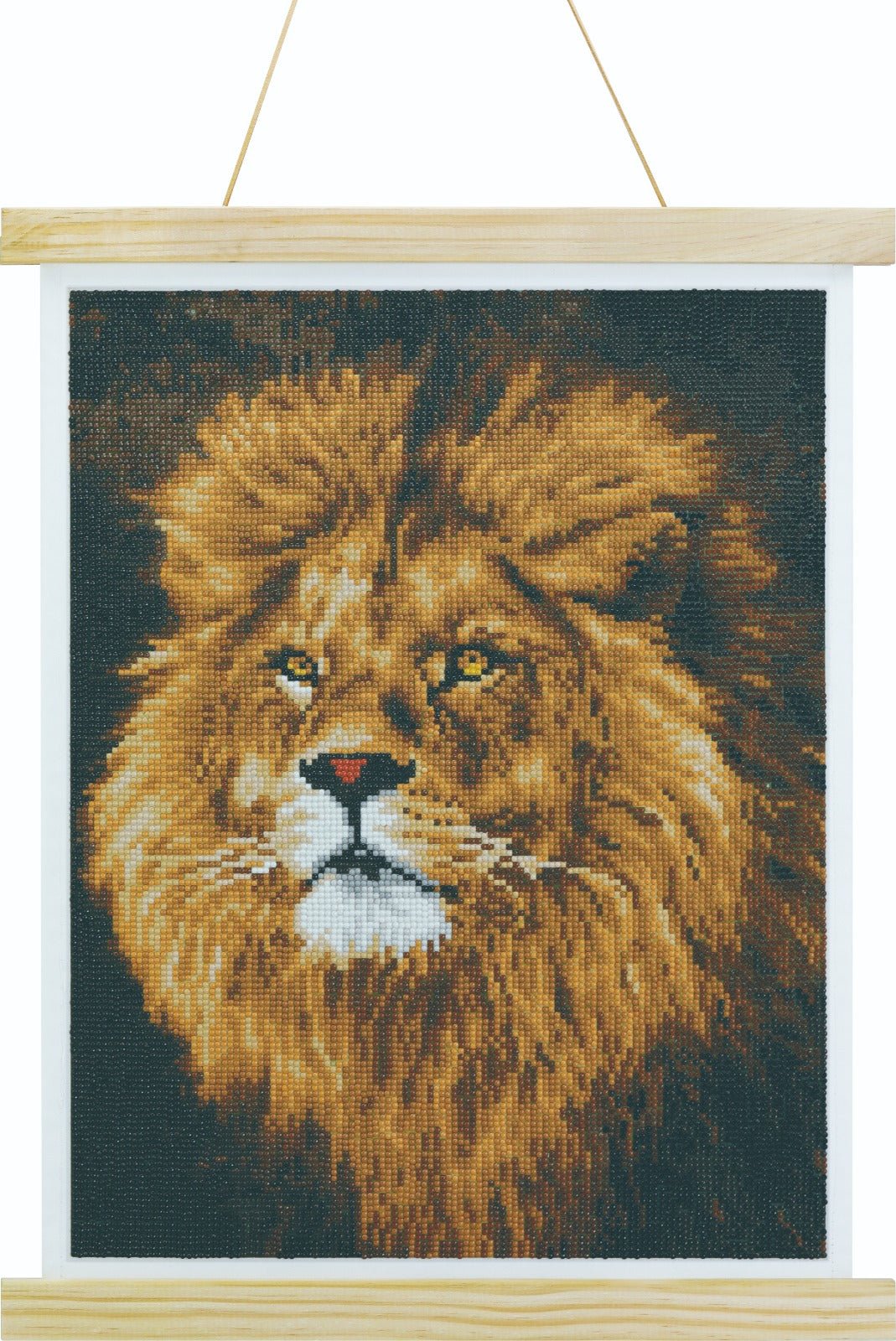 "Majestic Mane" Crystal Art Scroll Kit 35x45cm