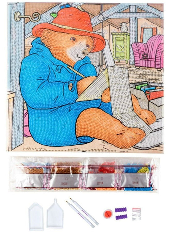 "Paddington & A Letter" 30x30cm Crystal Art Kit