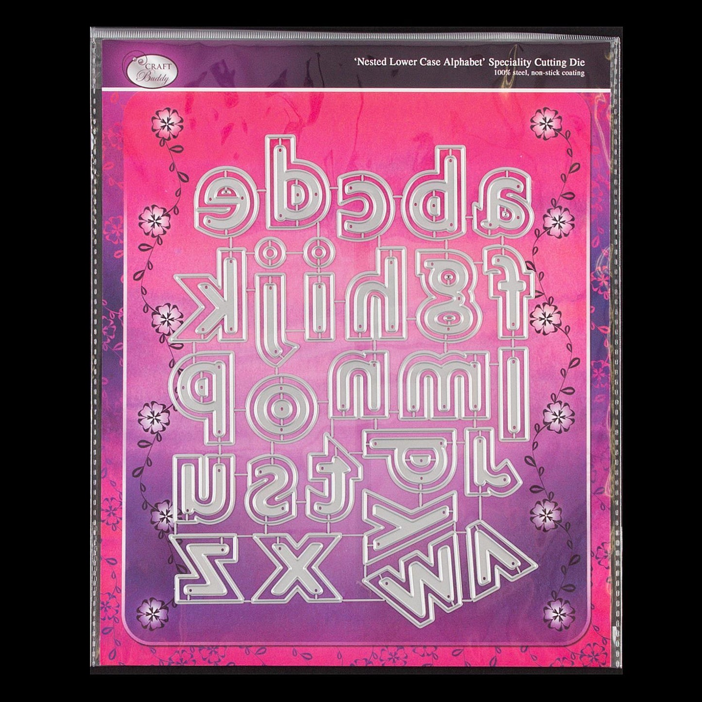 Craft Buddy Nested Lower Case Alphabet Die Set - 65 Dies