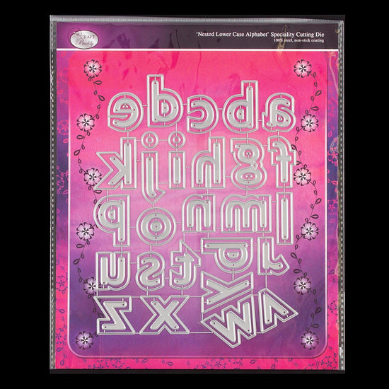 Craft Buddy Nested Lower Case Alphabet Die Set - 65 Dies