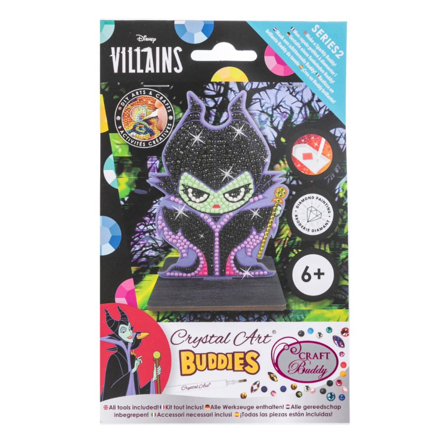 "Maleficent" Crystal Art Buddies Disney Series 2 Front Packaging