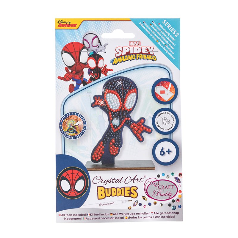 Miles Morales crystal art buddies marvel series 2 front packaging