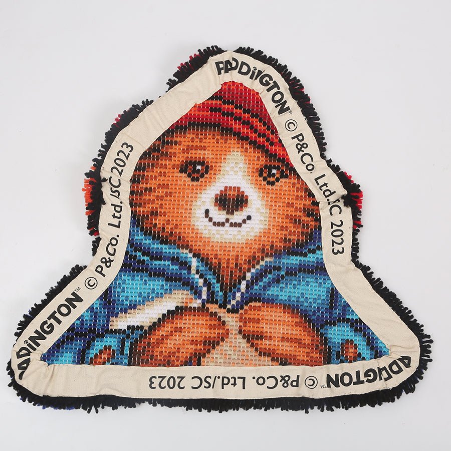 Paddington latch hook rug 60x64cm before