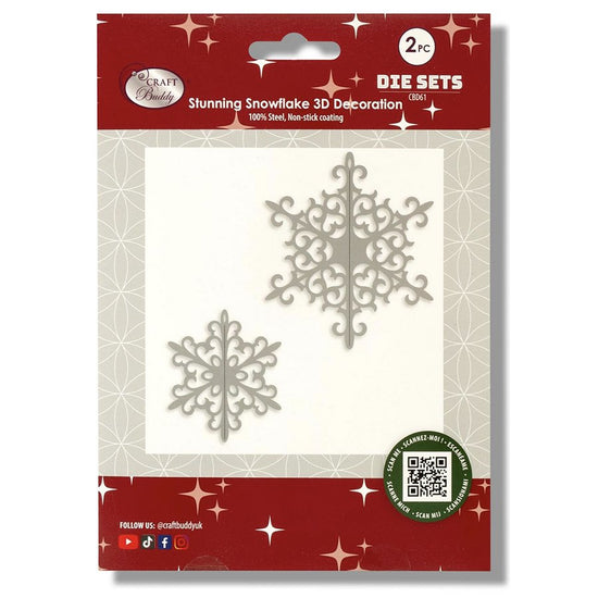 Snowflake 3D decoration die set