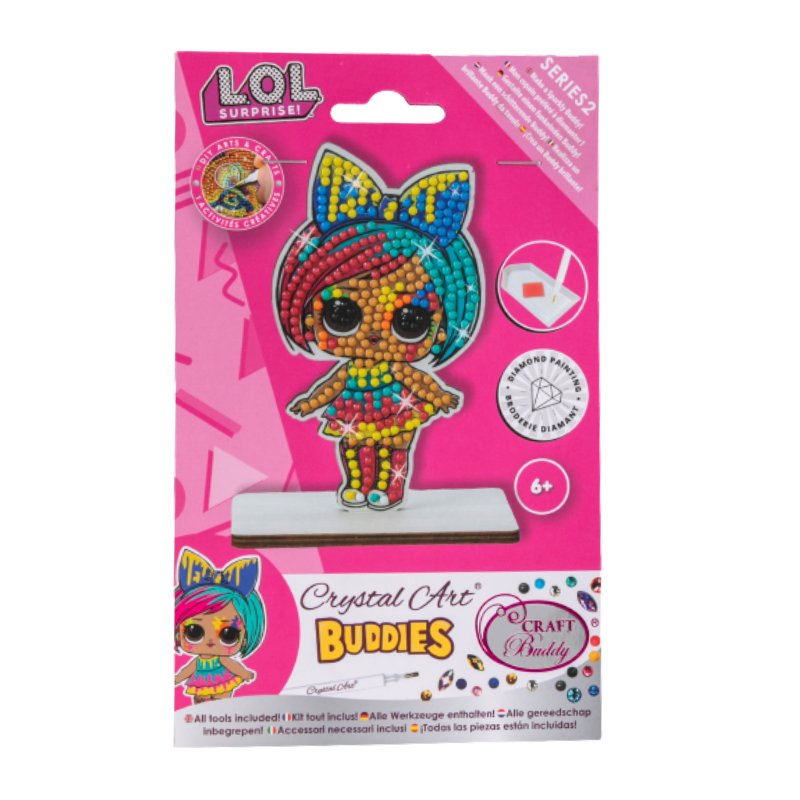 Splatters LOL surprise crystal art buddies series 2 front packaging