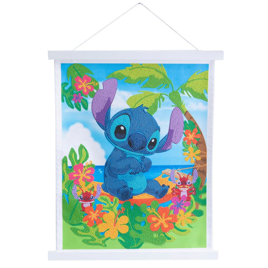 "Stitch" Crystal Art Scroll Kit 35x45cm Front View